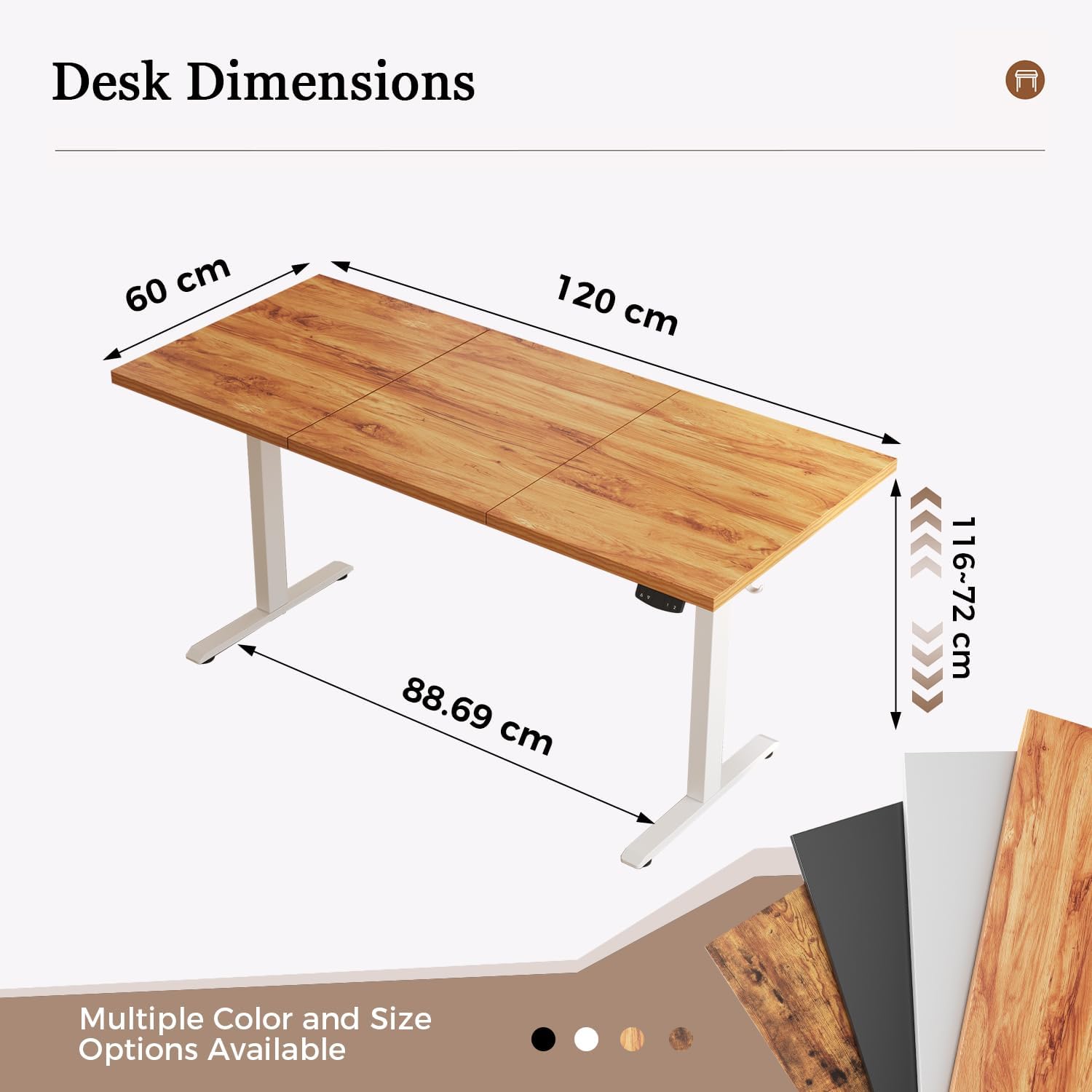 Thumbnail 1 de Klicelor Height-Adjustable Desk: A Practical Sit-Stand Workstation for Everyday Use