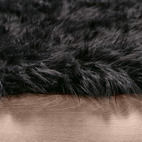 Thumbnail 1 de Paco Home tapis salon fausse fourrure 80x150 cm 🛋