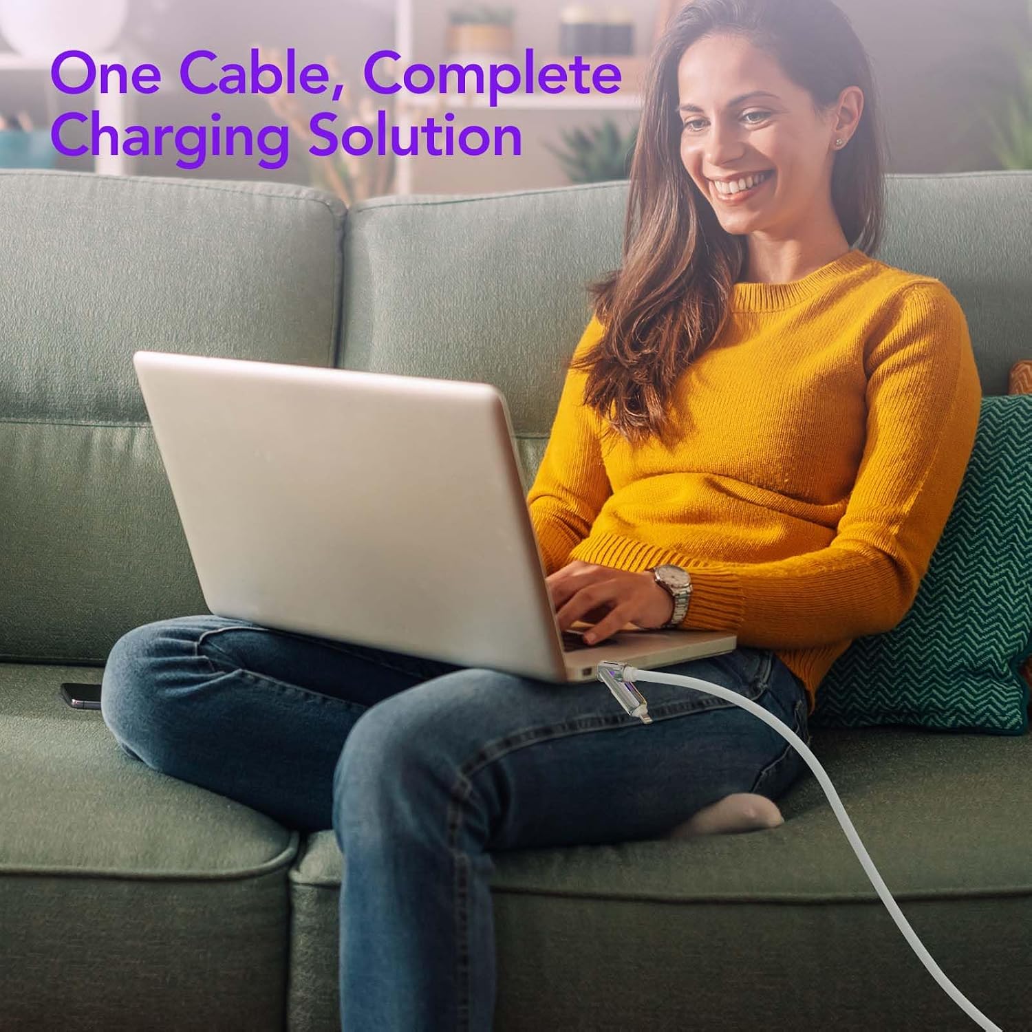 Thumbnail 5 de MFish 4-in-1 Charging Cable, 6.6FT