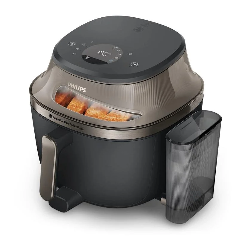 Detalle de Freidora de Aire con Vapor Philips 5000 NA547/07 7,2 L — Revestimiento Cerámico