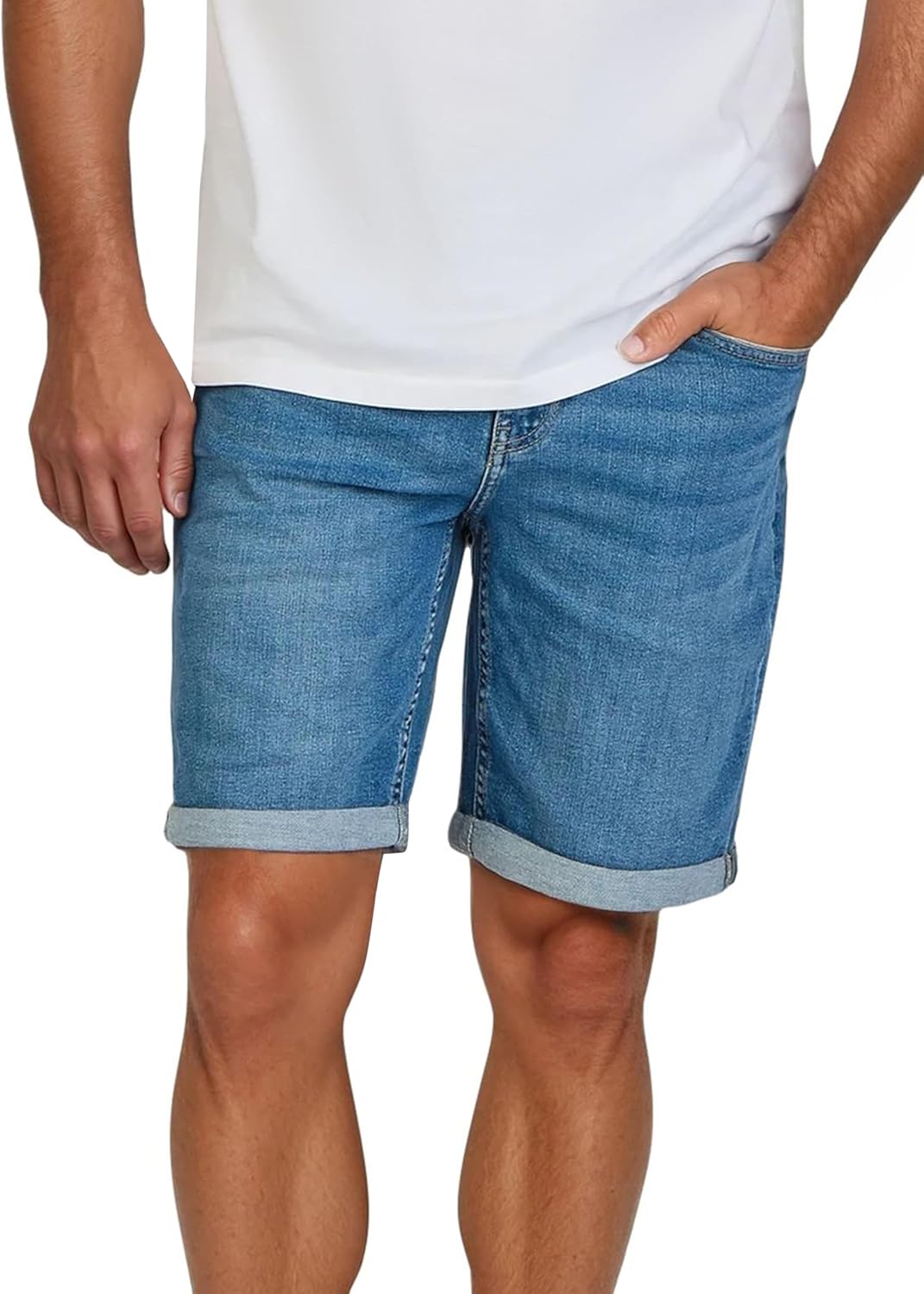 Detalle de Only & Sons Kurze Jeans Herren ONSPLY 2er Pack – Regular Fit Bermuda Denim Shorts