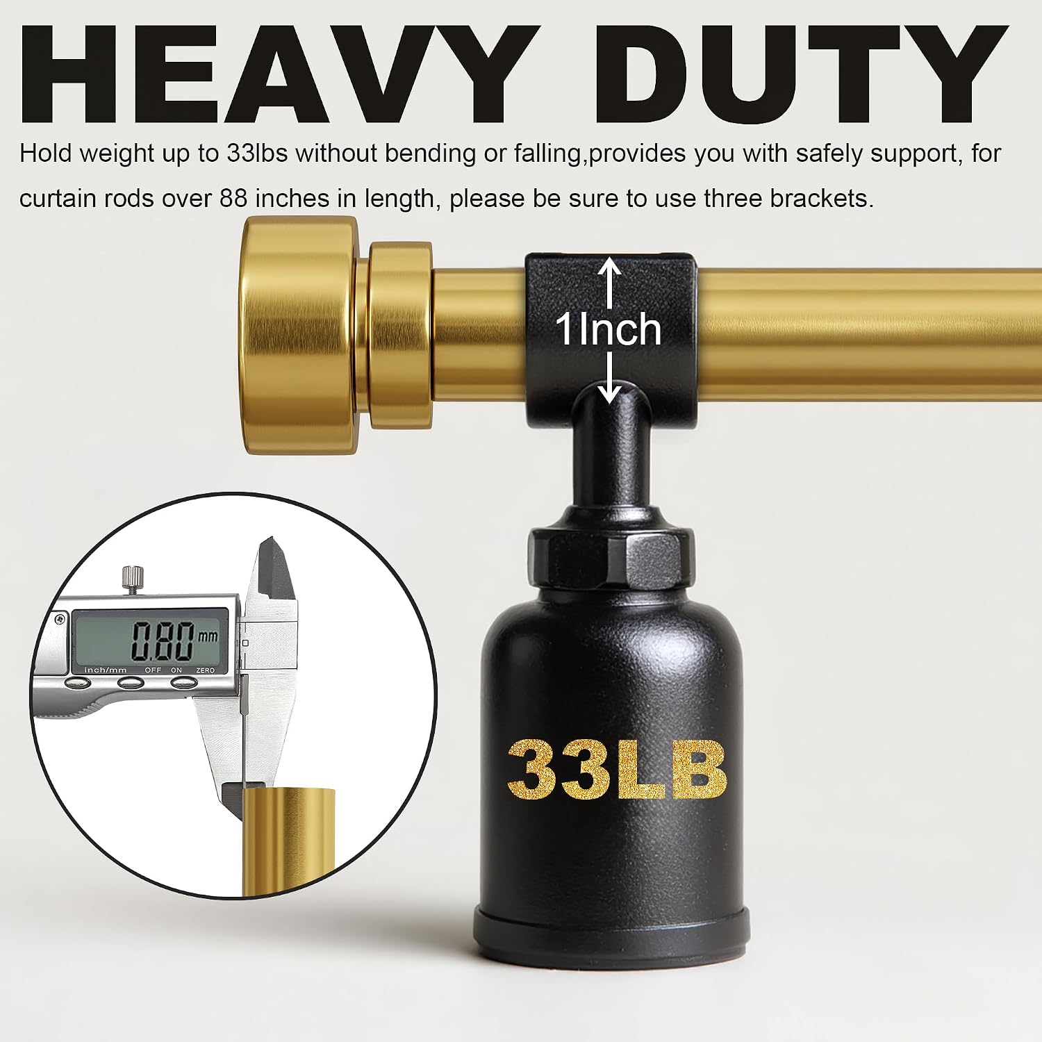 Thumbnail 1 de Lootkell Curtain Rod, 1-Inch Diameter