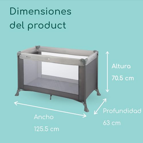 Thumbnail 5 de Bebeconfort Soft Dreams: Cuna de Viaje 0-3 años (0-15 kg) Grey Mist