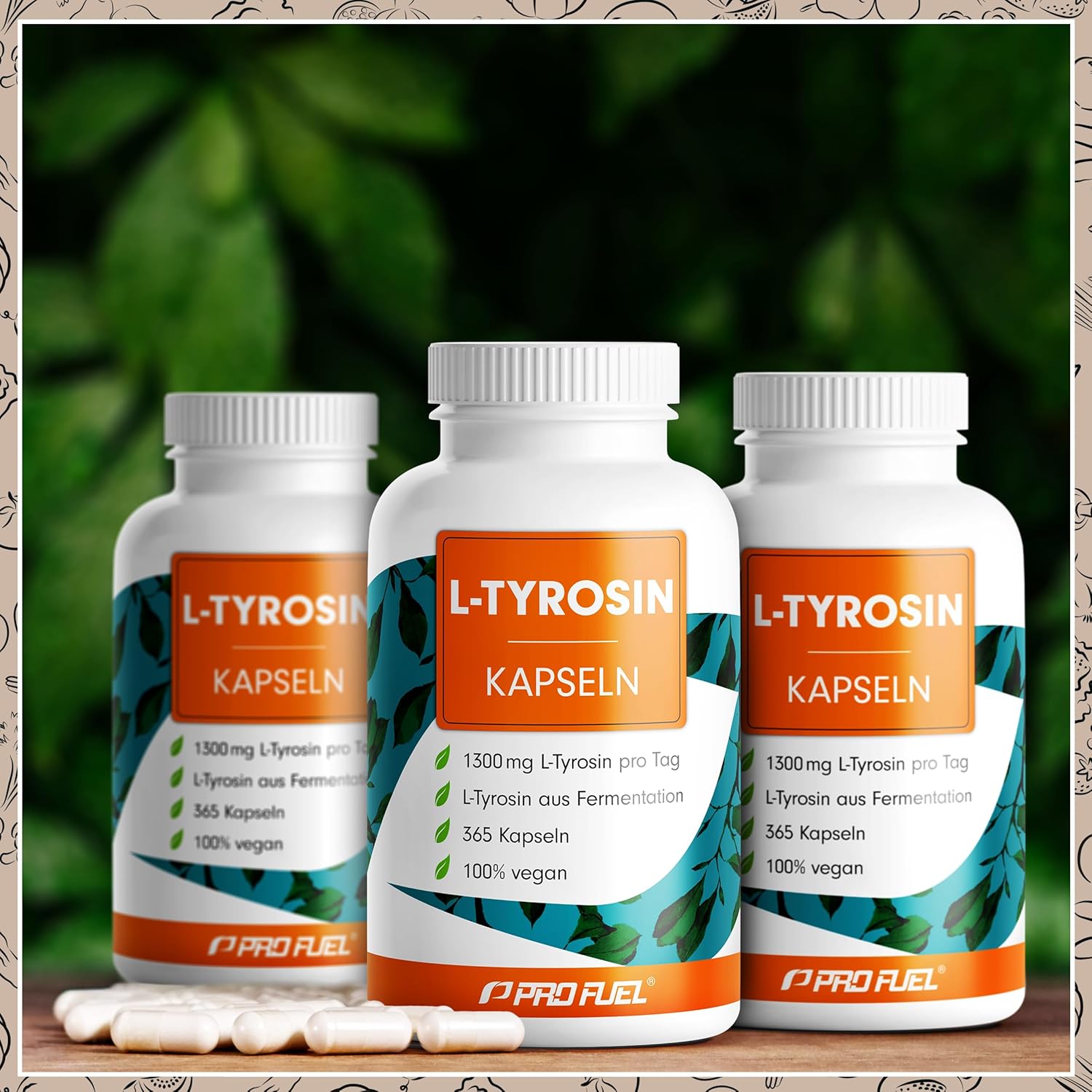 Detalle de L-Tyrosin Kapseln 1300 mg Tagesdosis
