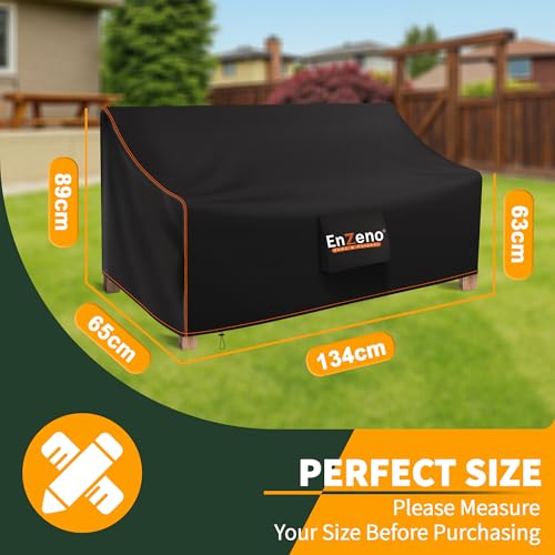 Detalle 2 de Enzeno Garden Bench Covers Waterproof 2 Seater: Practical Weather Protection