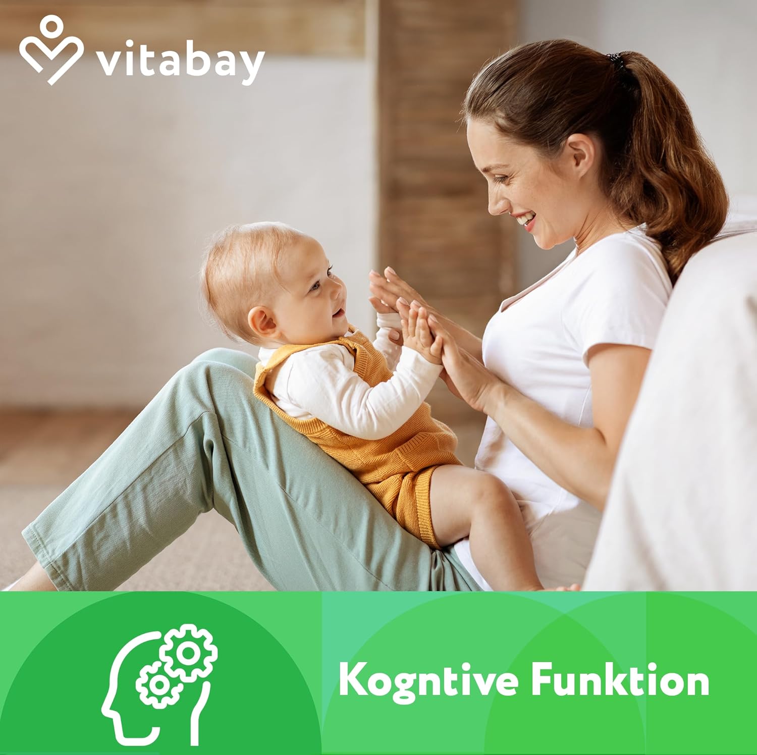 Detalle de Vitabay Lécithine 1200 mg (120 softgels végétaliens) – phosphatidylcholine de soja avec vitamine E