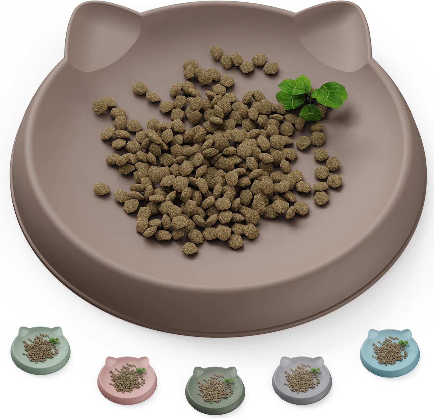 Thumbnail 6 de Gamelle en silicone pour chat (1 pièce) 15 x 15 cm, vert clair — protection des poils de barbe