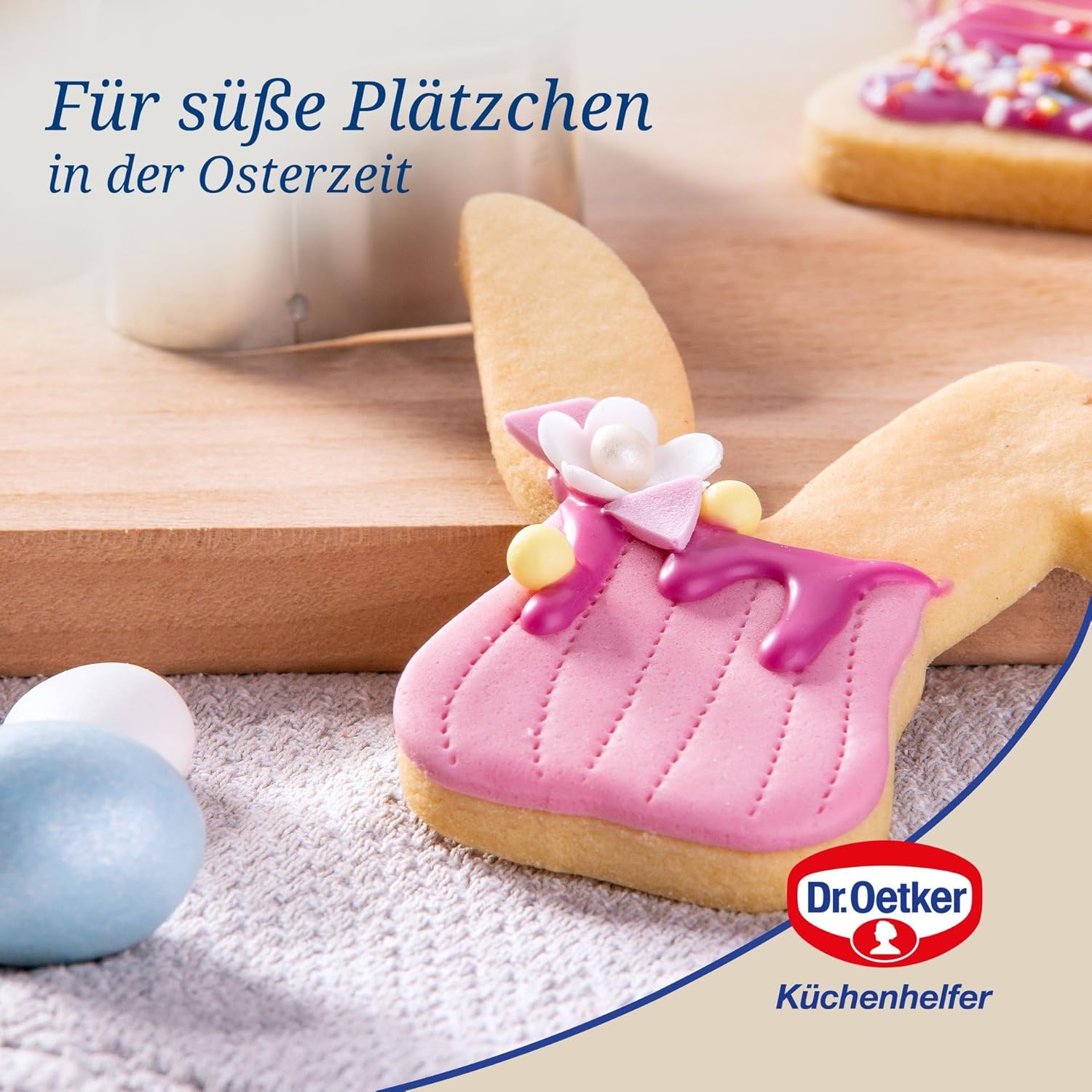 Thumbnail 4 de Dr. Oetker Ausstecher Hasenkopf „Knickohr“ – Oster-Backzubehör aus Weißblech (80 x 63 x 25 mm)