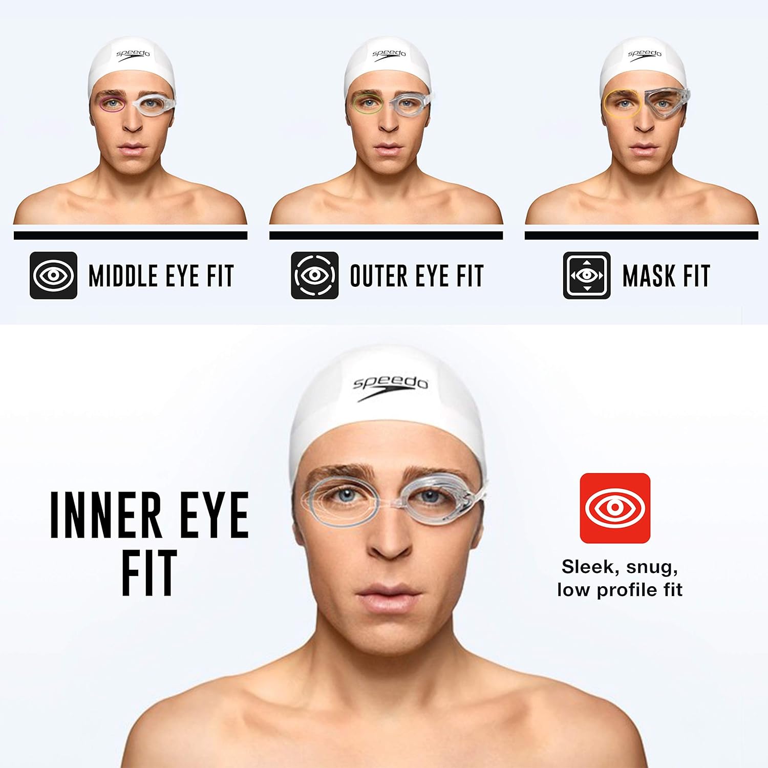 Detalle de Speedo Vanquisher 3.0 Women’s Mirrored Swim Goggles