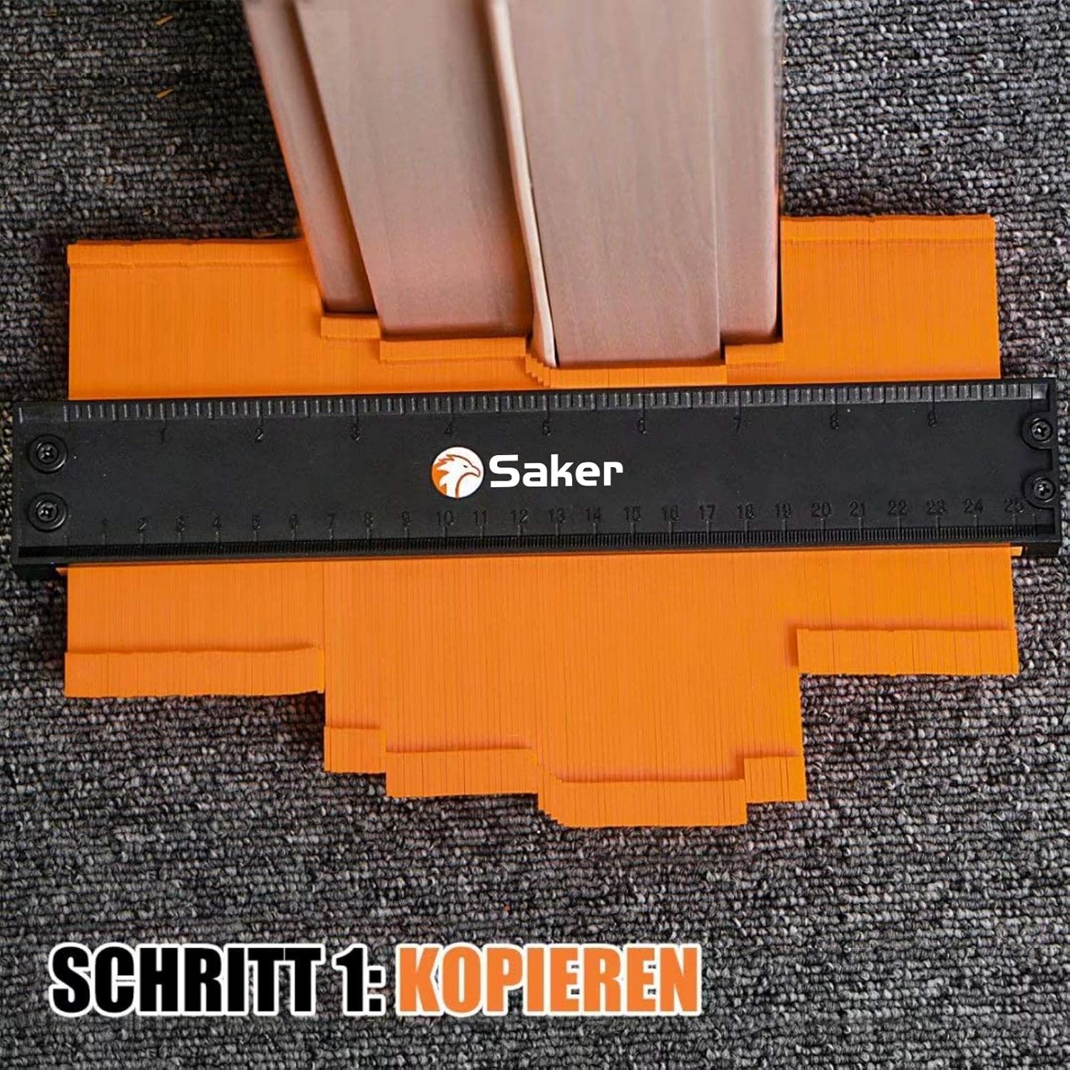 Detalle de Saker Konturenlehre für Konturkopien 12 cm