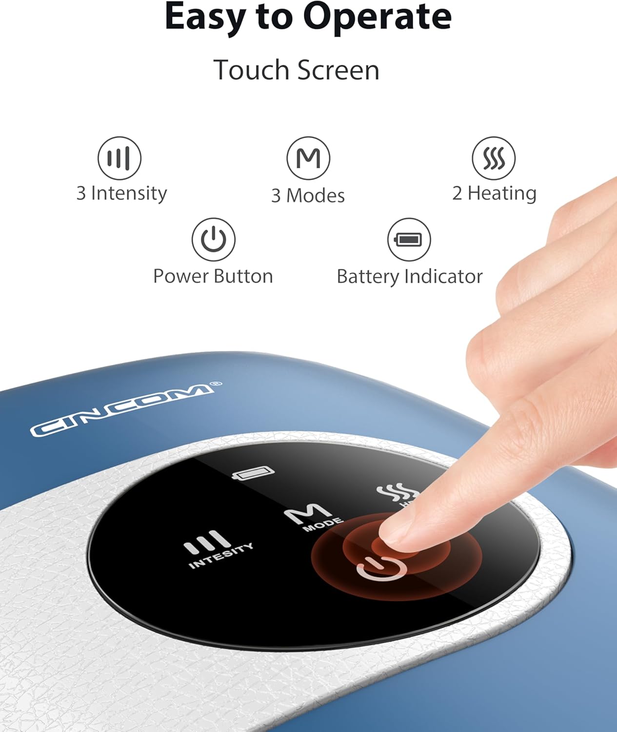 Thumbnail 3 de CINCOM Upgraded Hand Massager with Heat & Compression — Cordless, Rechargeable Hand Therapy for Arthritis & Carpal Tunnel Relief