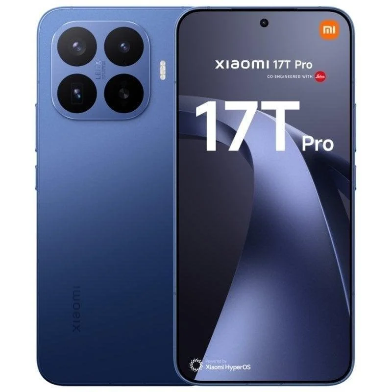 Detalle de Xiaomi 17T Pro 5G 12GB 1TB – Azul Oscuro: potencia fotográfica y autonomía para creadores