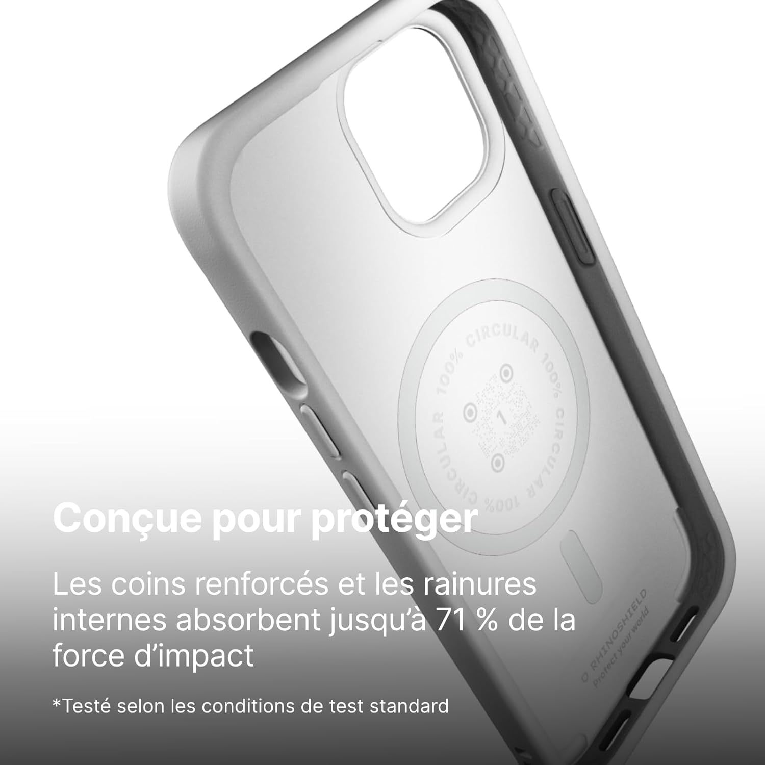 Thumbnail 1 de RhinoShield Coque SolidX MagSafe pour iPhone 15 – Protection renforcée et design fin