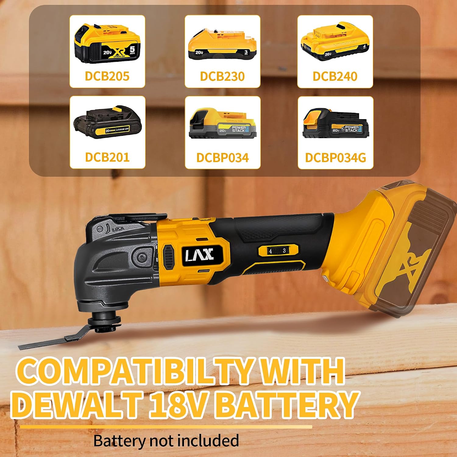 Thumbnail 4 de Oscillating Multi Tool for DeWalt 18V Battery – 21‑Piece Accessory Kit