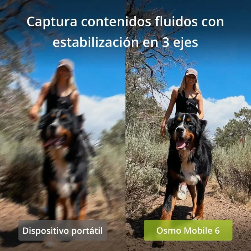 Detalle de DJI Osmo Mobile 6 estabilizador inteligente para smartphone platino