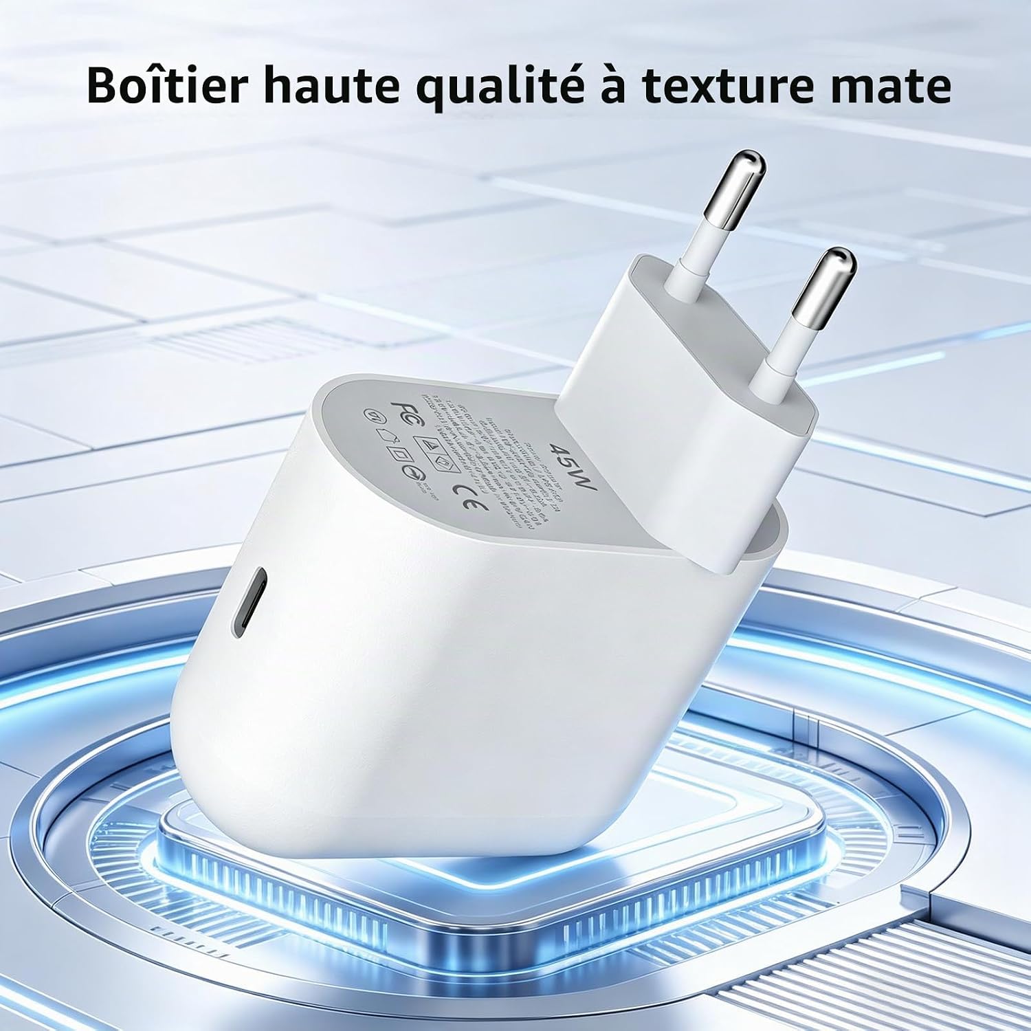 Detalle de Ysevnotan 45 W USB-C-oplader met Power Delivery 3.0 voor Google Pixel
