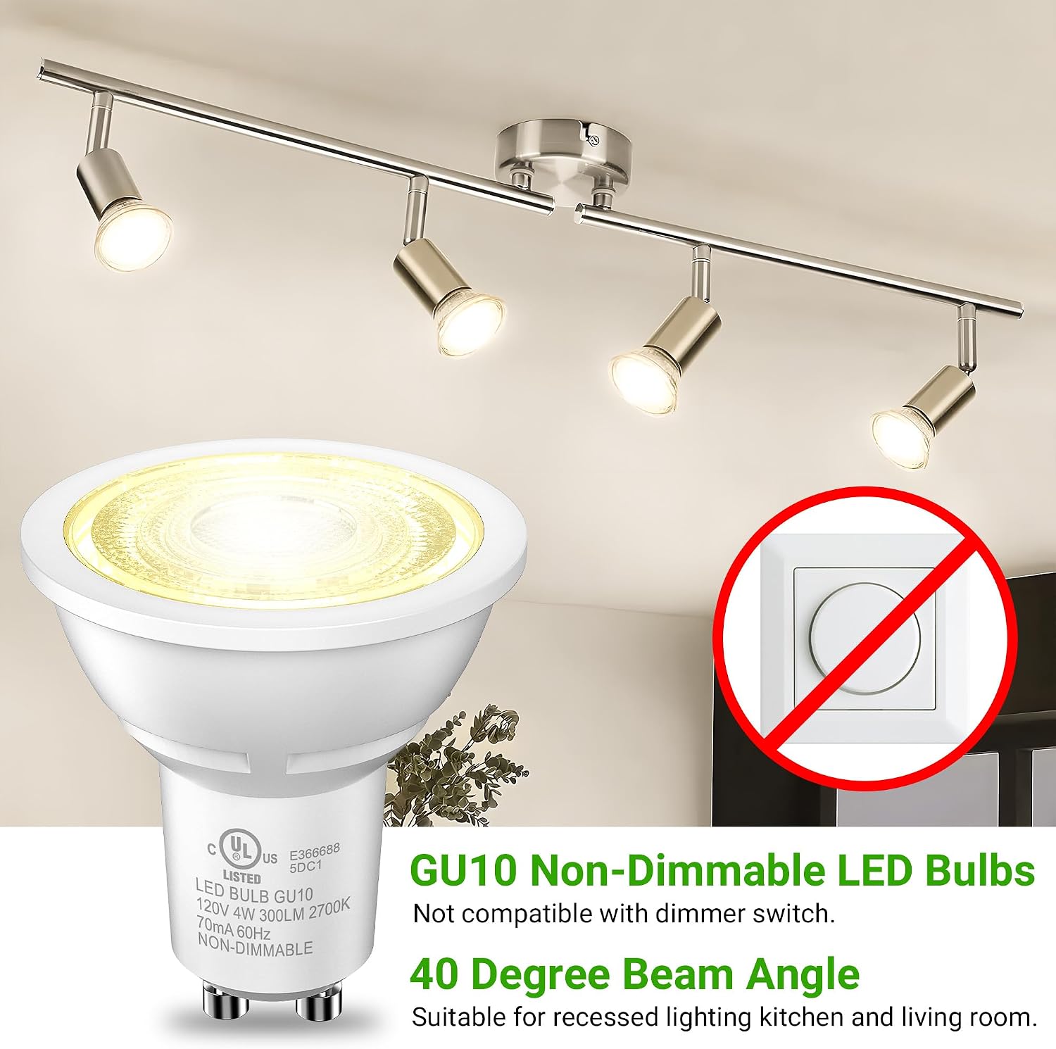 Detalle de TJOY GU10 LED Bulbs 4W