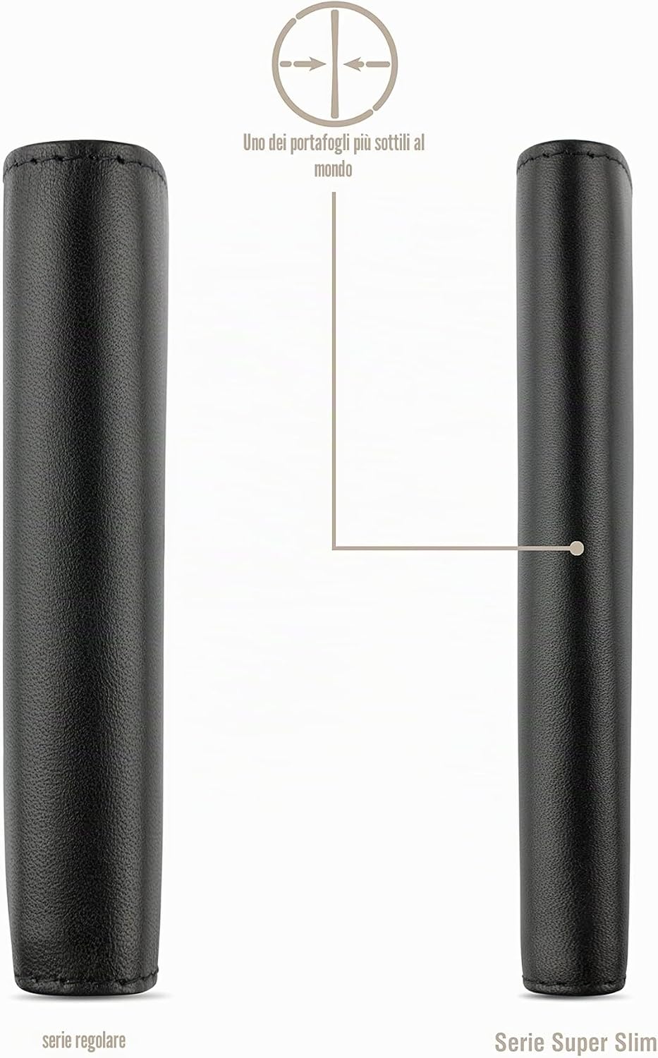 Detalle de Bugatti Super Slim portafoglio RFID in vera pelle Nero – ultra sottile e tascabile