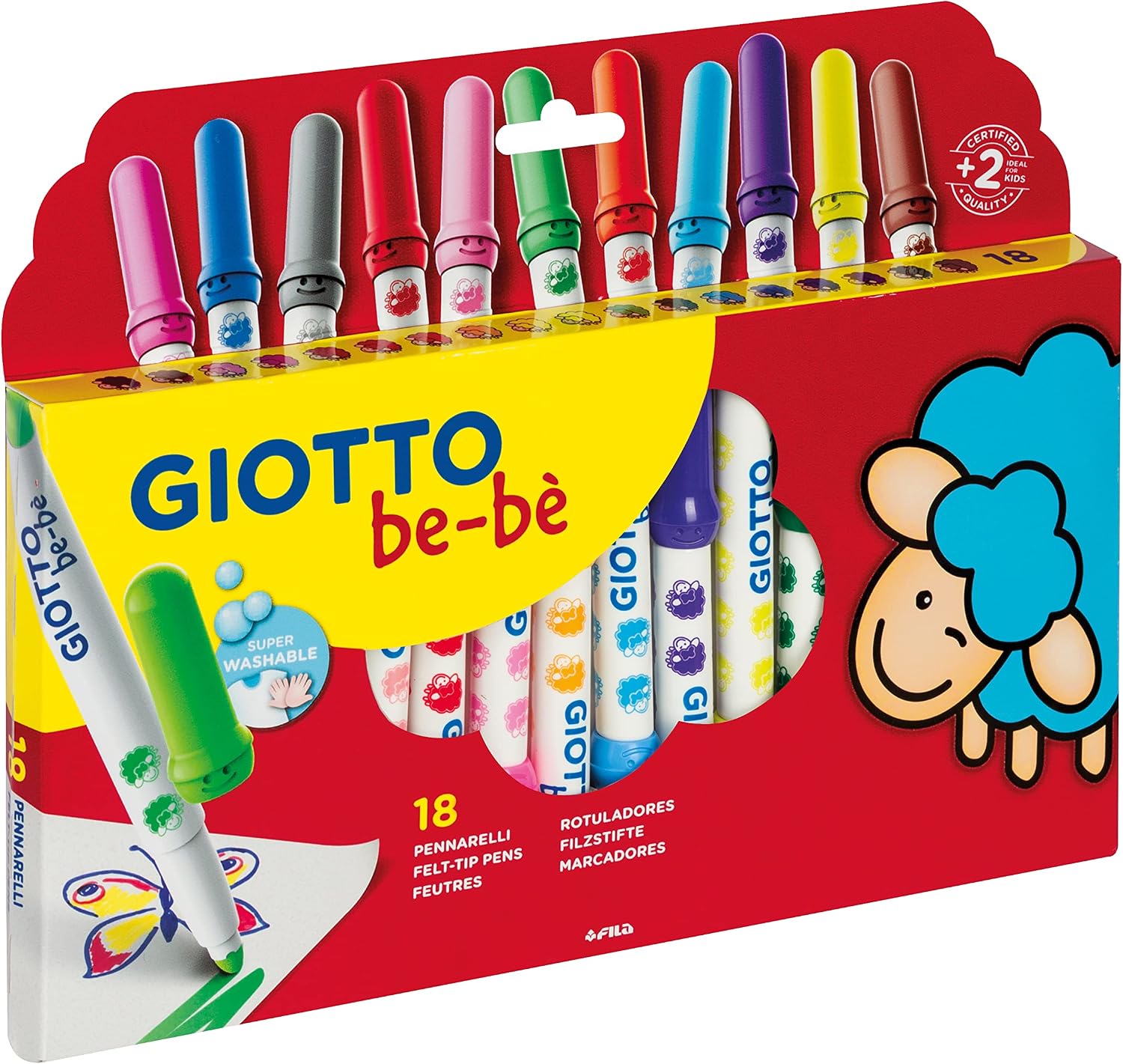Detalle 2 de GIOTTO be-bè Etui 18 maxi feutres