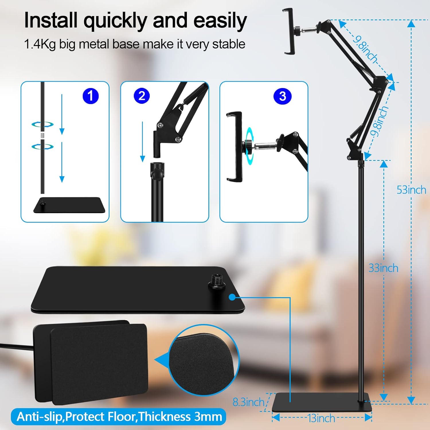Detalle de SAMHOUSING Tablet Floor Stand 360°