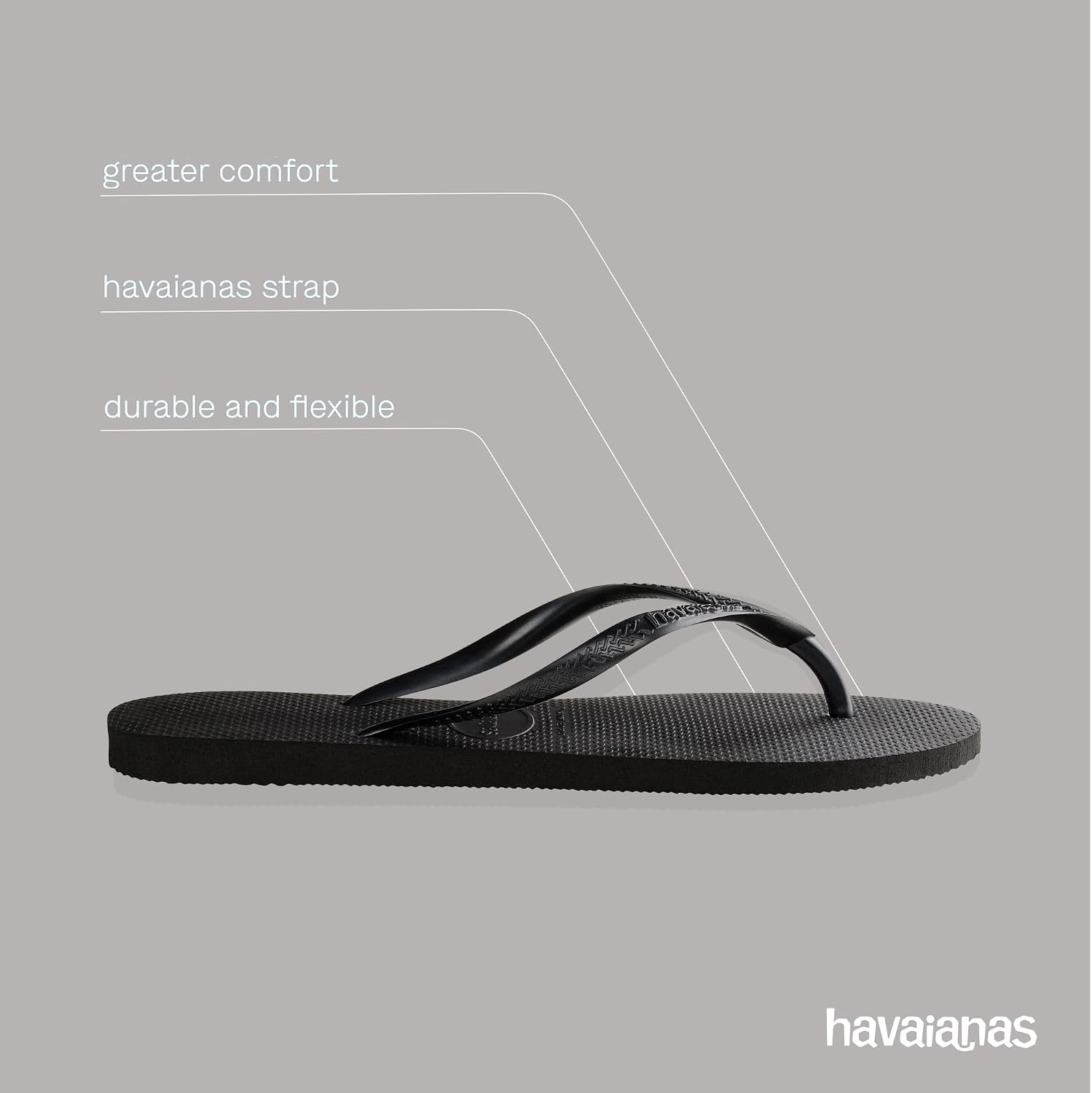 Detalle de Havaianas Slim for Women: Stylish, Durable Flip-Flops with Textured Grip