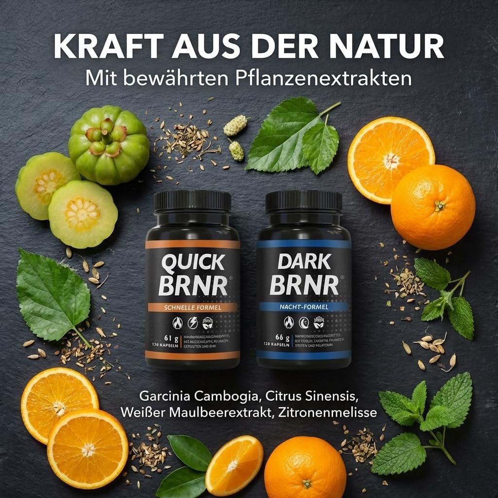 Detalle 2 de QUICK + DARK BRNR Stoffwechsel Tag&Nacht 24h Paket, 240 Kapseln