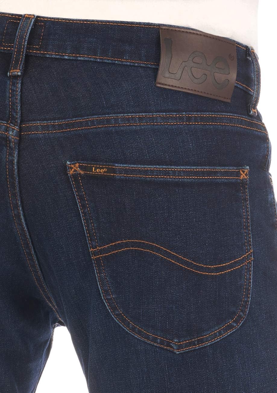 Thumbnail 4 de Lee Herren Stretch Bootcut Jeans Denver in Denim-Blau – mit Knopfverschluss