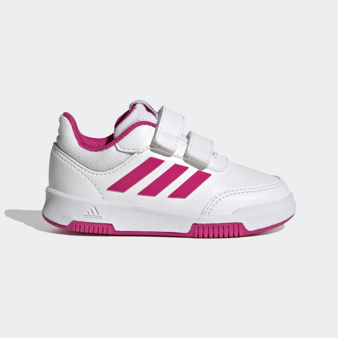 Adidas Tensaur Hook and Loop, zapatillas blancas con cierre adherente