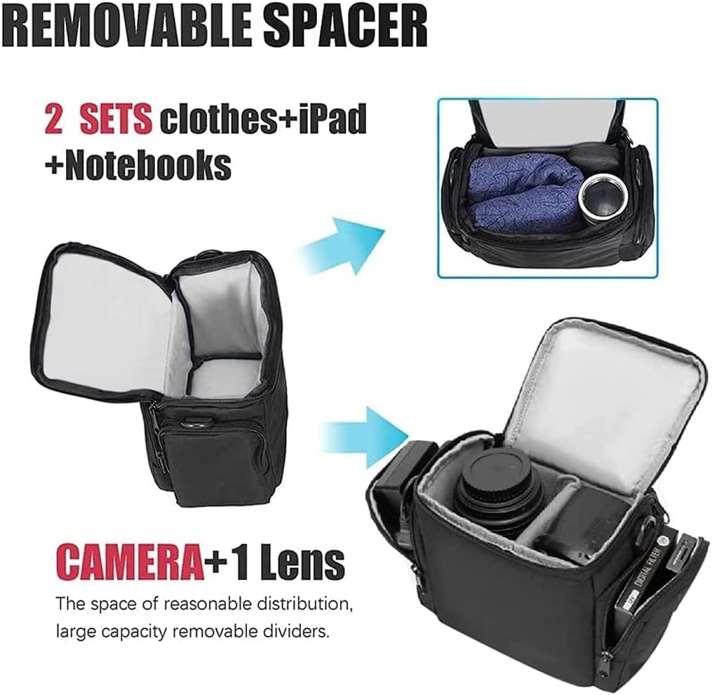 Detalle de Cwatcun Sac pour Appareil Photo Noir 6,3x10,6x7,8
