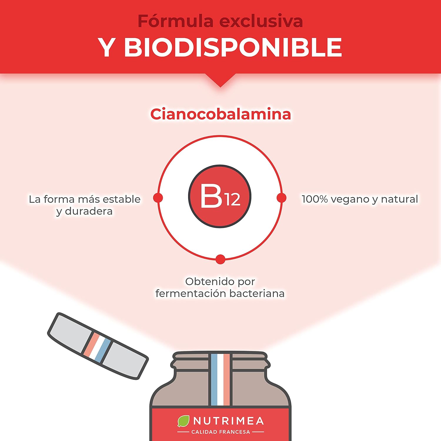 Detalle 2 de Vitamina B12 1000 mcg Vegano cianocobalamina