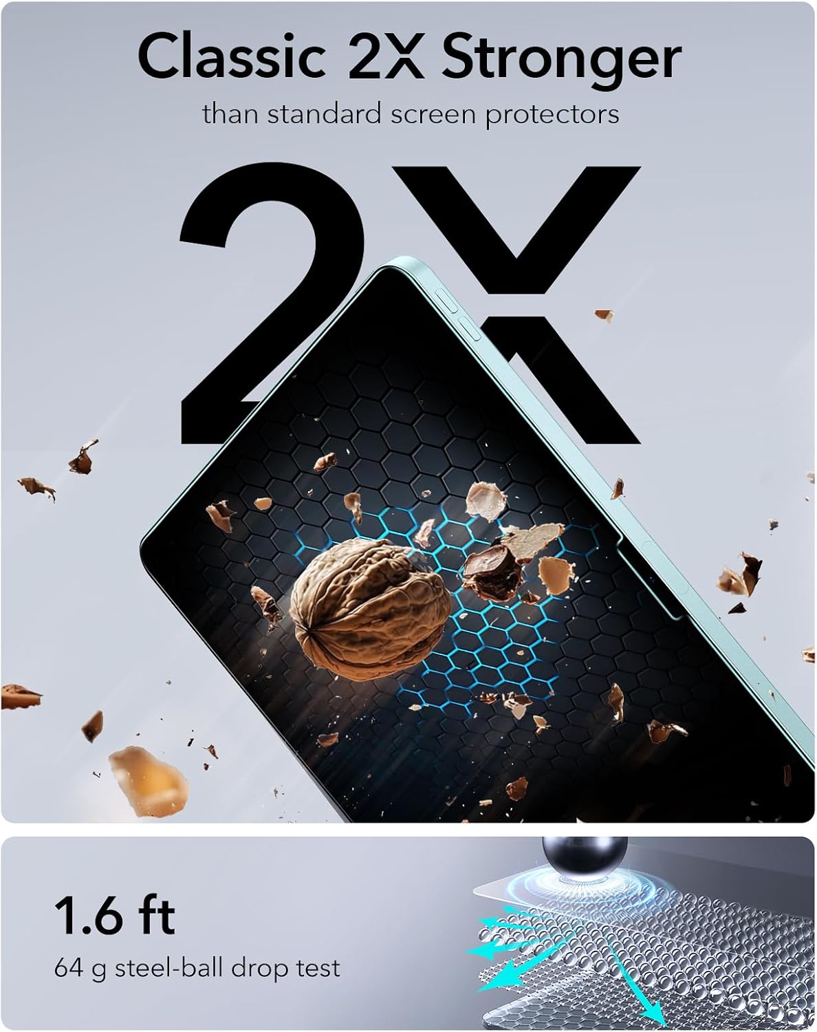 Detalle de ESR 2 Pack iPad Air 11 screen protector