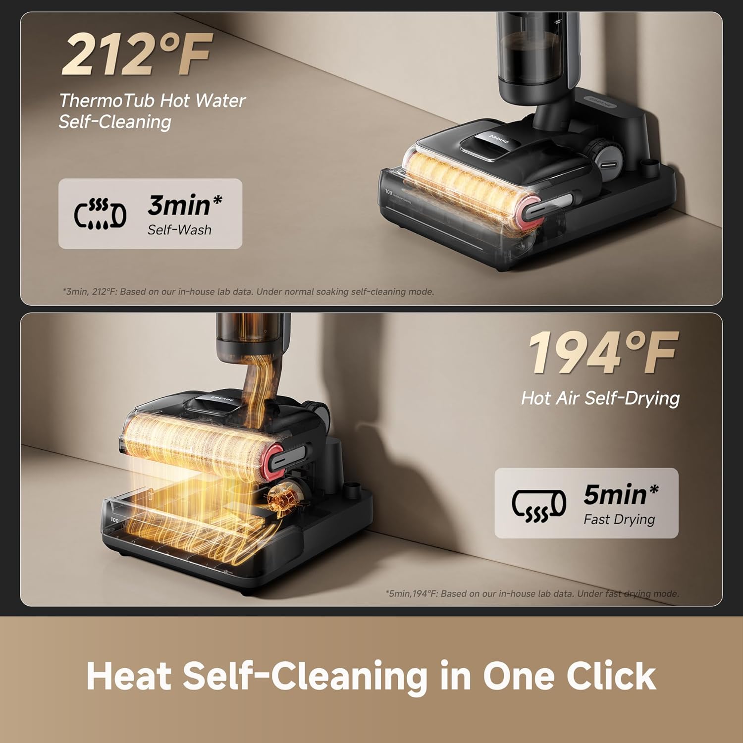 Detalle 1 de DREAME H15 Pro CarpetFlex Cordless Vacuum Mop with Dual Brushes