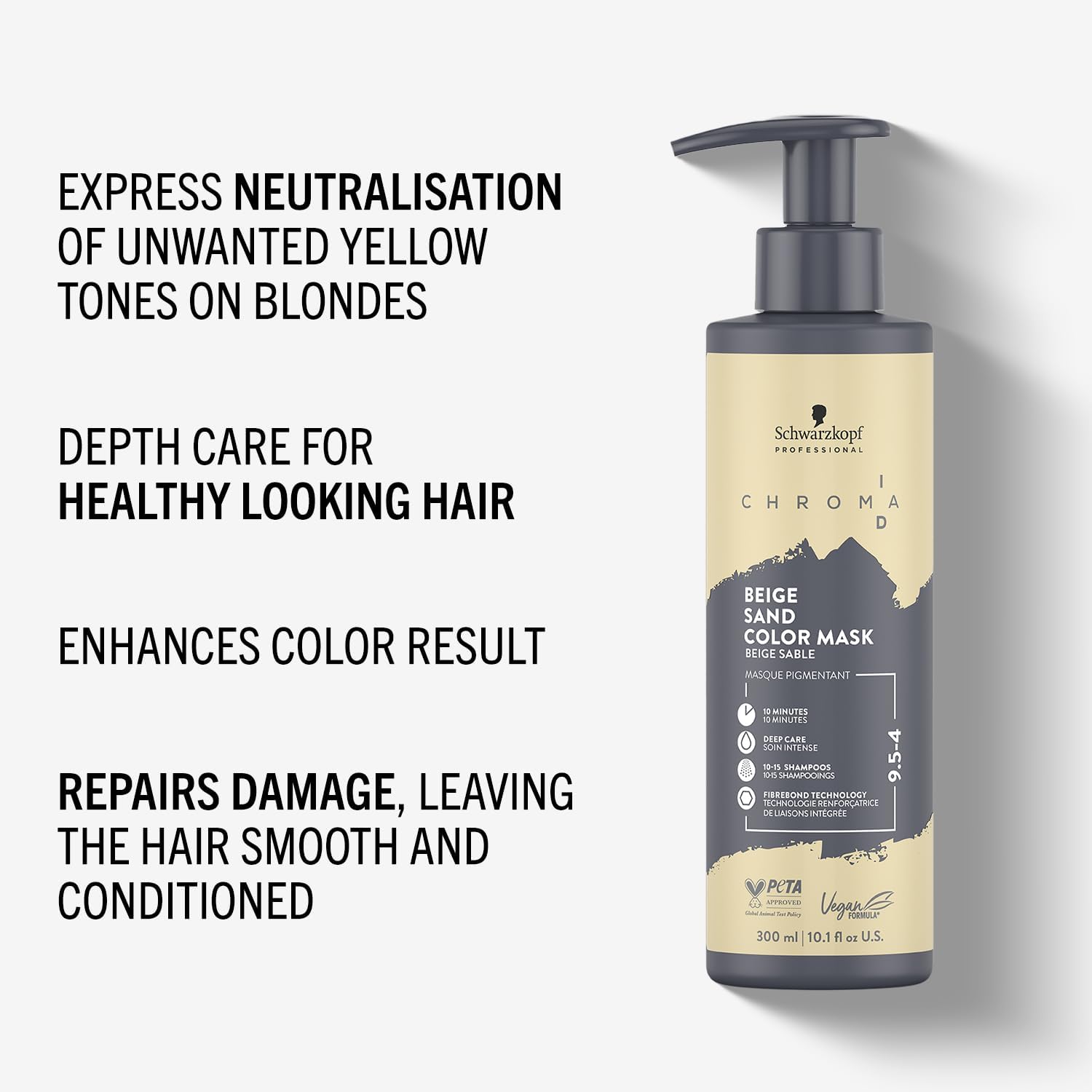 Detalle de Schwarzkopf Professional CHROMA ID Bonding Color Mask – Bonding Colour for Blonde & Light Brunette Hair