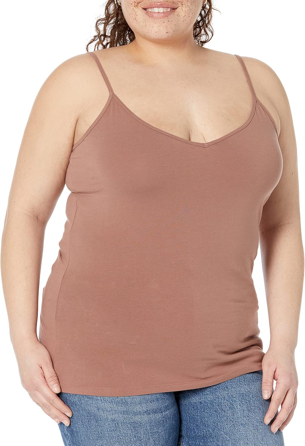 Thumbnail 5 de Amazon Essentials Damen Slim Fit Camisole mit V-Ausschnitt und verstellbaren Spaghettiträgern
