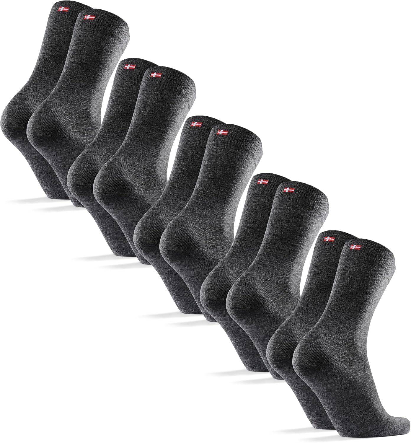 Thumbnail 6 de DANISH ENDURANCE Chaussettes en laine mérinos pour hommes – 3 ou 5 paires, haut de gamme, confortables et respirantes