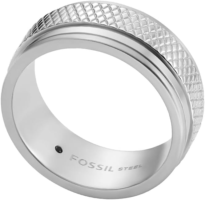 Thumbnail 3 de Fossil Anello a fascia da uomo in acciaio inossidabile – finitura combo