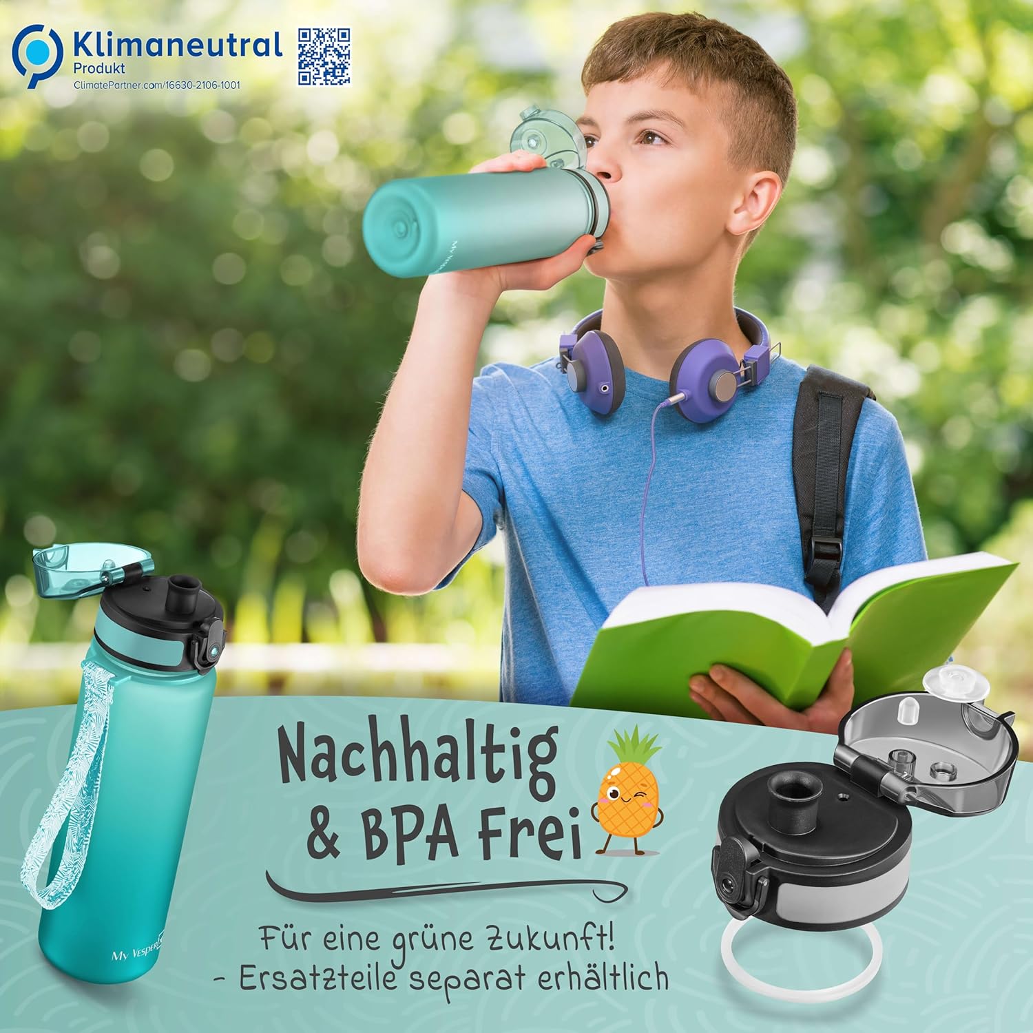 Thumbnail 6 de My Vesperbox Trinkflasche Kinder [750 ml] – Auslaufsicher & Kohlensäuregeeignet