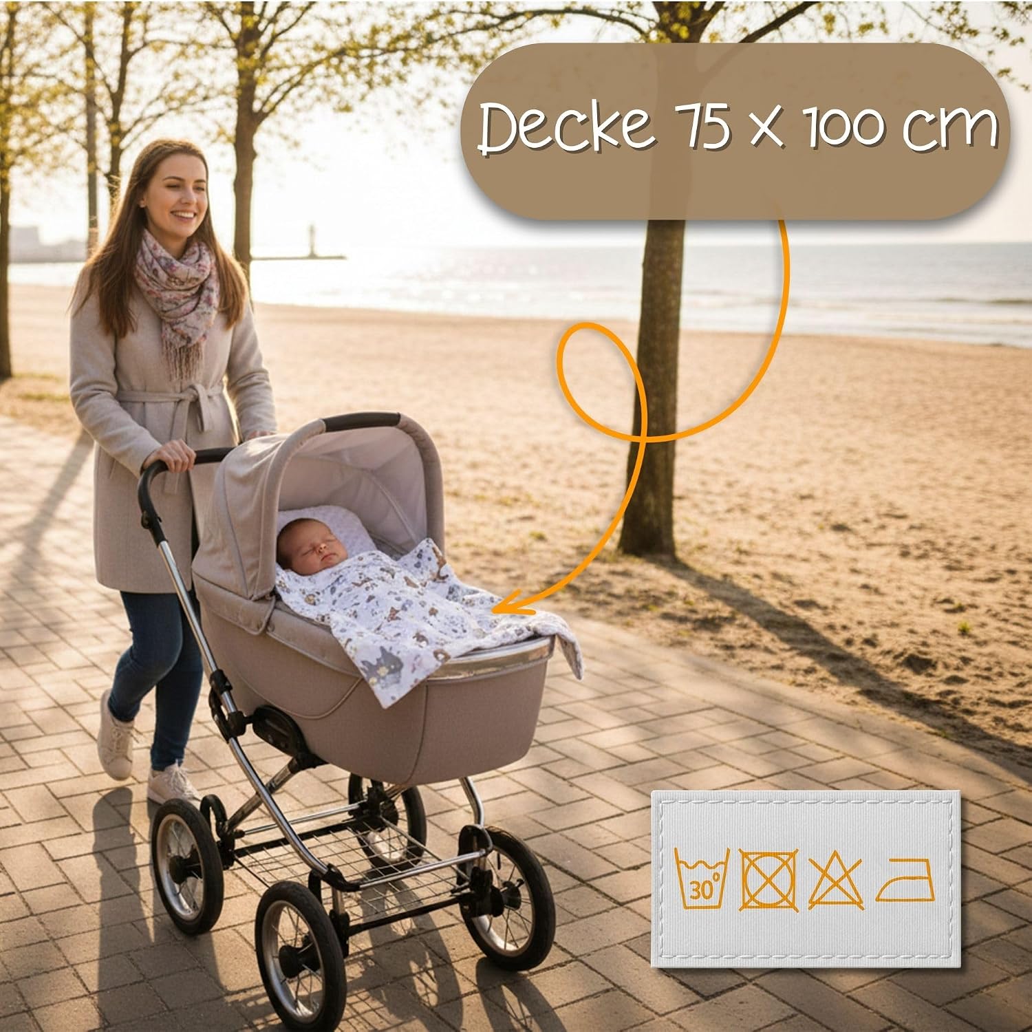 Thumbnail 1 de Babydecke Kuscheldecke 75x100 cm