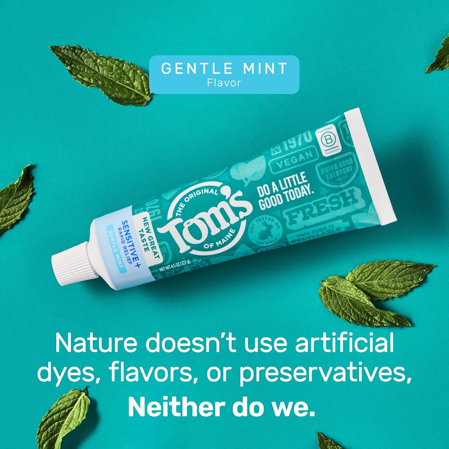 Thumbnail 6 de Tom’s of Maine Sensitive Plus Whitening Fluoride Free Toothpaste — 3 Pack (Mint), 4.5 oz tubes