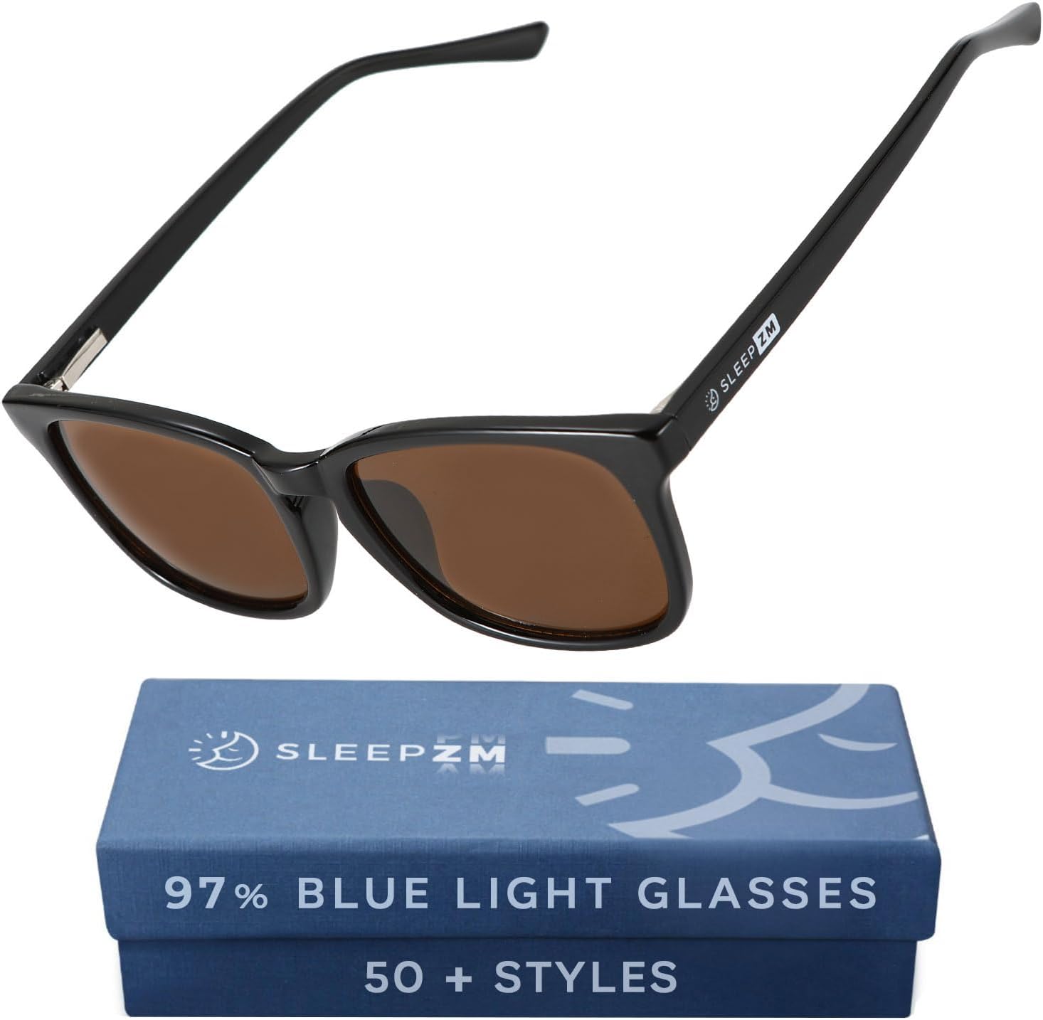 Detalle de Sleep ZM Blue Light Blocking & Light Sensitivity Glasses with Amber Lenses (8 Lens Types)
