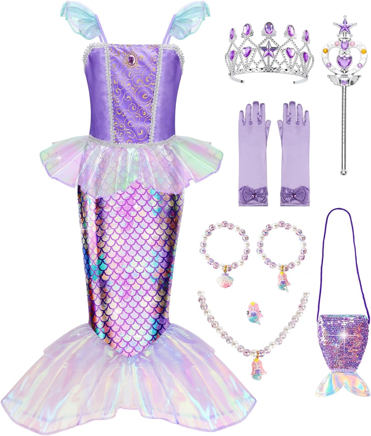 Thumbnail 6 de Meland Mermaid Costume 3-10 🧜♀