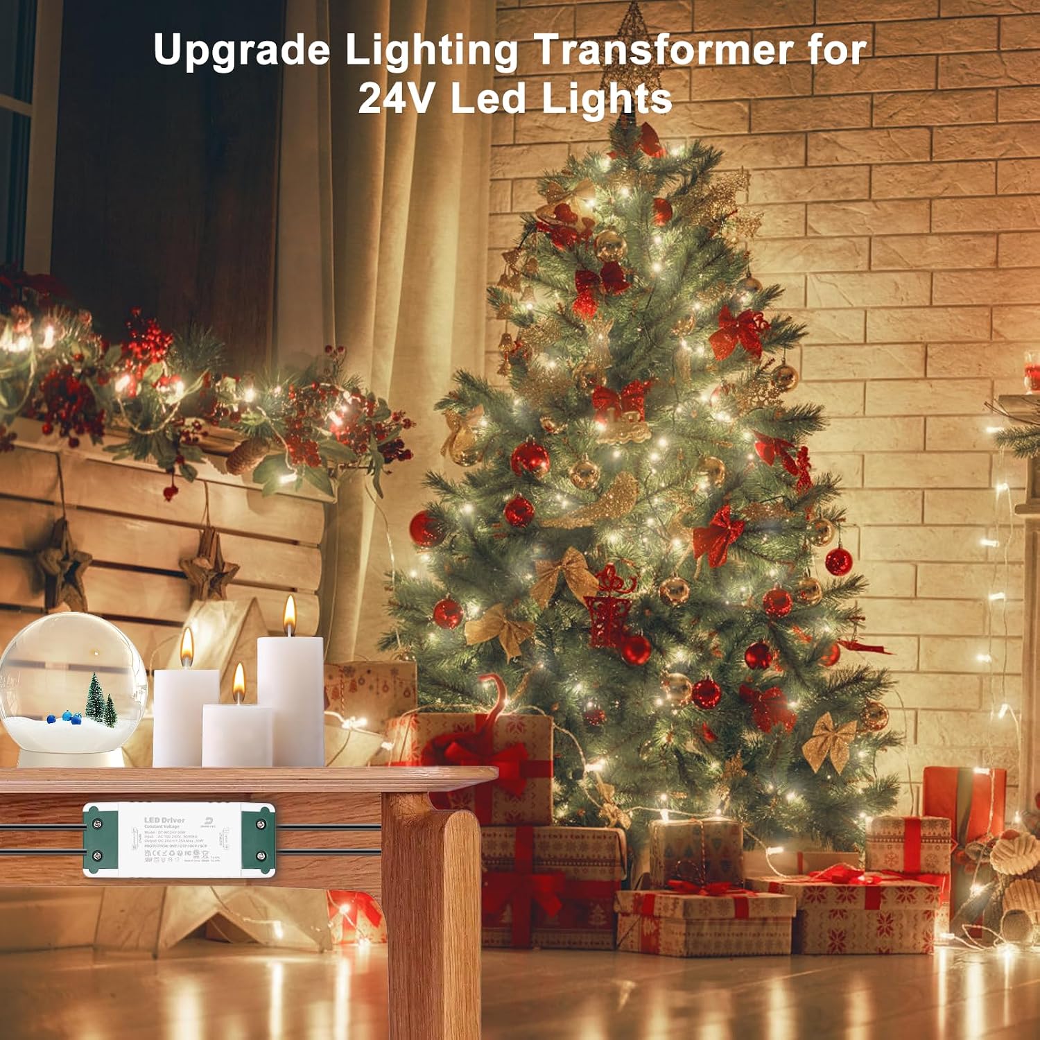 Detalle 1 de DUSKTEC 24V LED Driver 30W constant voltage transformer (240V AC to 24V DC)