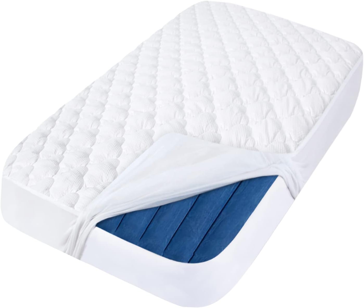 Detalle de Moonsea Kids Air Mattress Pad, Waterproof Quilted Cover for Toddler Travel Beds