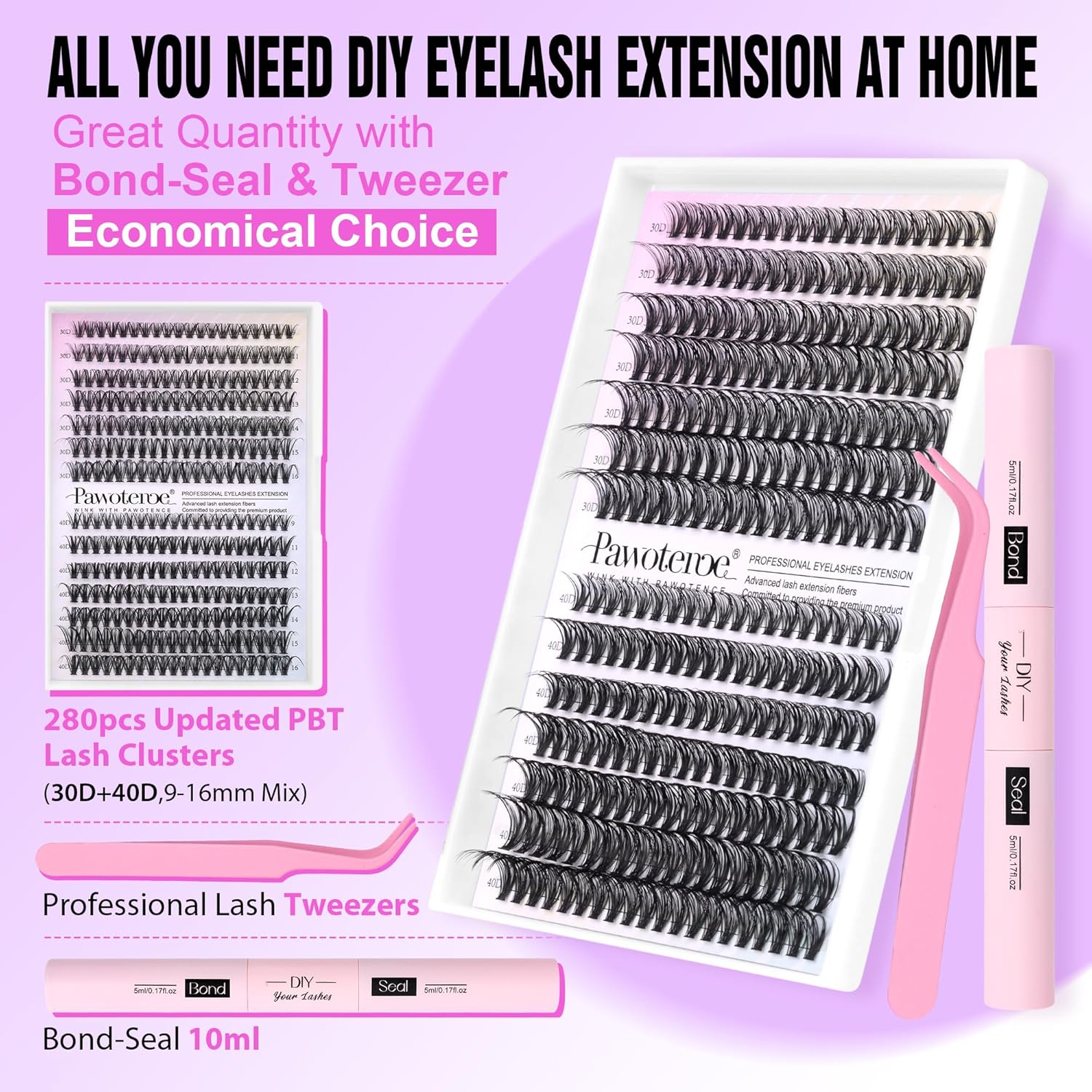 Thumbnail 1 de Pawotence Lash Extension Kit 280pcs 💄