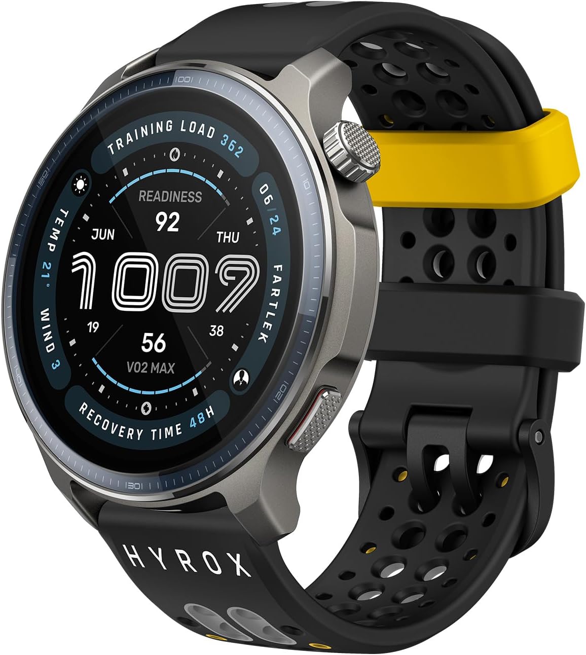 Detalle de Amazfit HYROX Cinturino Sportivo in Silicone 22 mm – compatibile con Balance 2, Balance, Bip 6, T-Rex 3, Cheetah Pro e altri