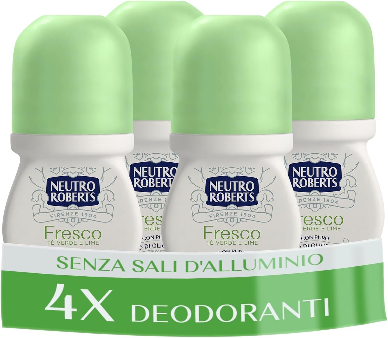 Detalle de Neutro Roberts Roll-On Fresco Verde 4x50 ml