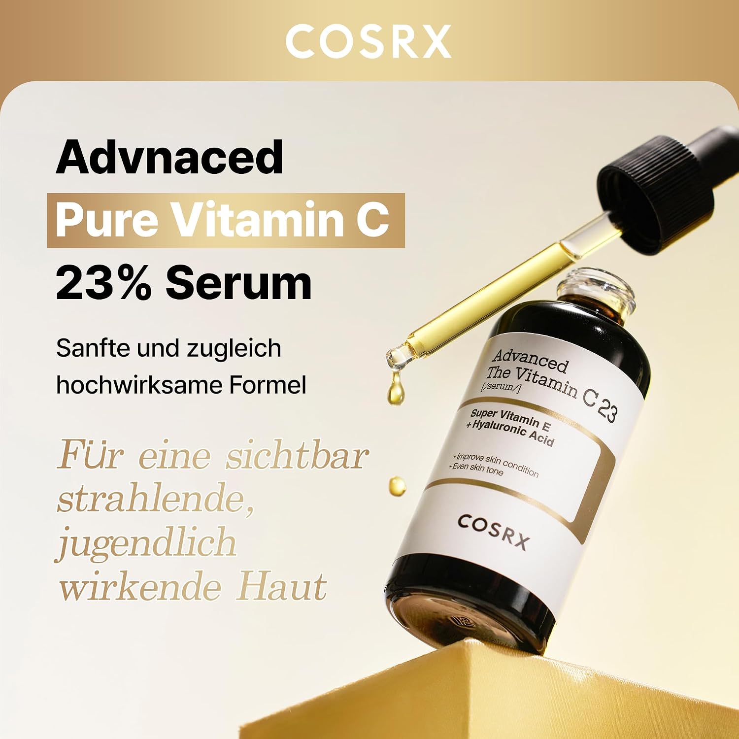 Detalle de COSRX Advanced Pure Vitamin C 23% Serum – 20 ml mit Vitamin E und Glutathion