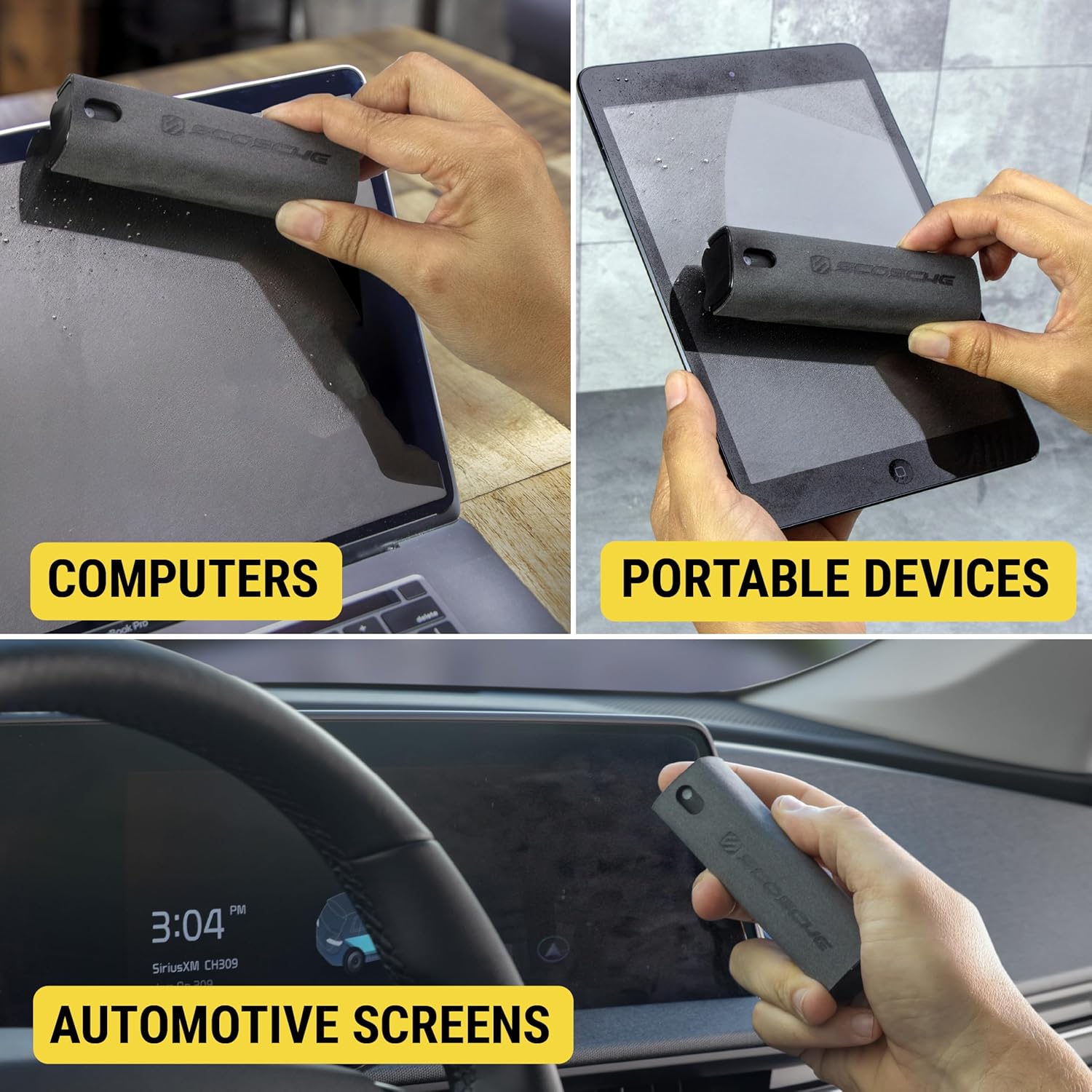 Thumbnail 4 de Scosche 2-in-1 Electronic Cleaner Spray with Microfiber Cloth (2-pack, 20ml) for Screens