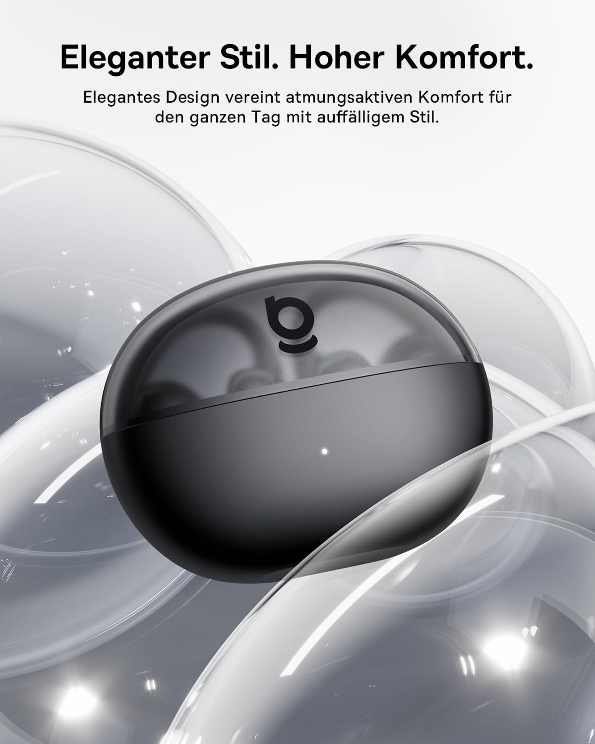 Detalle de Baseus Bowie MC2 Air Open-Ear-Kopfhörer – Clip-On Earbuds mit CloudComfort, Bluetooth 6.0, 40 Std. Akku, IP67