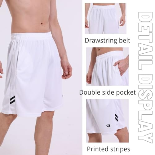 Thumbnail 5 de Fovdtaa — Confezione da 5 pantaloncini sportivi da uomo con tasche ed elastico in vita, asciugatura rapida, taglia XL